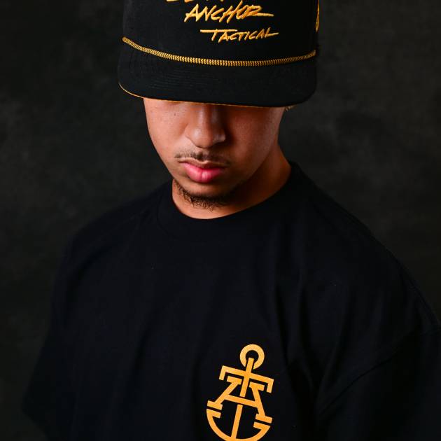 Black Anchor Tactical Tee [Gold Anchor]